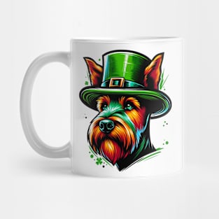 Irish Terrier Celebrates Saint Patrick's Day Mug